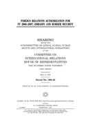 Foreign relations authorization for FY 2006-2007