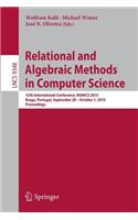 Relational and Algebraic Methods in Computer Science