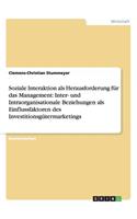 Soziale Interaktion als Herausforderung für das Management