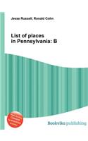 List of Places in Pennsylvania
