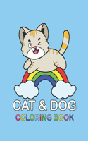 Cat & Dog Coloring Book