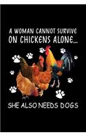 A Women Cannot Survive On Chickens Alone She Also Needs Dogs