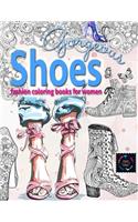 Gorgeous Shoes fashion coloring books for women: coloring books for adults relaxation