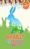 Rabbit Kids Coloring Book Ages 4-8