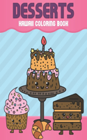 Desserts Kawaii Coloring Book