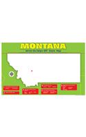 Montana Write-On/Wipe-Off Desk Mat - State Map