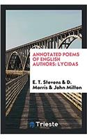 Annotated Poems of English Authors