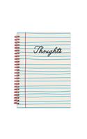 Thoughts 6 X 8 Wire-O Journal