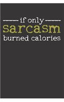Sarcasm Workout Fitness Humor Notebook Journal