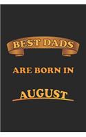 Best Dads Are Born In August: Notizbuch Geschenk-Idee für Väter - Karo - A5 - 120 Seiten