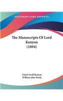 Manuscripts Of Lord Kenyon (1894)