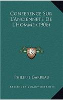 Conference Sur L'Anciennete De L'Homme (1906)