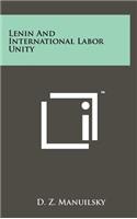 Lenin and International Labor Unity