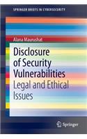 Disclosure of Security Vulnerabilities