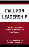 Call for Leadership