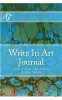 Write In Art Journal: Write In Books - Blank Books You Can Write In