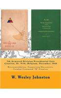 7th Armored Division Presidential Unit Citation, St. Vith, Belgium, December 1944