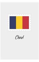 Chad flag minimalist notebook: Country national flag travel journal notebook