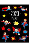 Superheld Junge Planer 2020