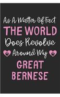 As A Matter Of Fact The World Does Revolve Around My Great Bernese