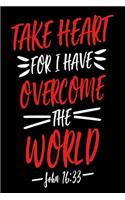 Take heart for i have overcome the world: Notebook for evangelics, katholics and other believer
