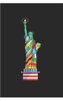 Anti Racism Notebook - Immigrant Journal Planner: Statue Of Liberty Diversity Organizer For Men Women Kids Dot Grid