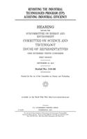 Revisiting the Industrial Technologies Program (ITP)