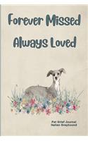 Pet Grief Journal Italian Greyhound
