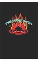 Fire department: 6x9 Fire Department - blank with numbers paper - notebook - notes