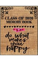 Class Of 2020 Memory Book