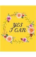 Yes I Can: Your Personal Journal To Help Track Your Mental Health & Gratitude. Your Self-Care Notebook.