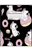 Draw and write journal: Primary Composition Half Page for drawing and other half for writing story -110 pages large (8.5" x 11" Notebook), Learn To Write and Draw ...kids, 