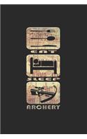 Bogenschießen: Bogenschießen Notizbuch die Perfekte Geschenkidee für Bogenschützen oder Pfeil und Bogen Fans. Das Taschenbuch hat 120 weiße Seiten mit Punktraster 