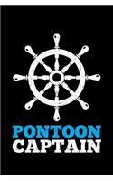 Poontoon Captain: A Journal, Notepad, or Diary to write down your thoughts. - 120 Page - 6x9 - College Ruled Journal - Writing Book, Personal Writing Space, Doodle, N