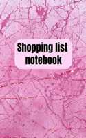 Shopping List Notebook: Organizational Log Book, Planner