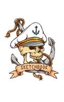 sketchbook: Anchor on white cover (8.5 x 11) inches 110 pages, Blank Unlined Paper for Sketching, Drawing, Whiting, Journaling & Doodling(1 Anchor on White Sketchbook)