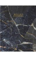 Bullet Journal: Marble + Gold Notebook: 110-Page Marble Dot Grid Journal for Drawing Doodling Journaling Writing Notes 8.5 X 11 Matte Softback Cover