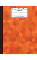 Hexagonal Graph Paper Notebook. 8.5" x 11". 120 Pages