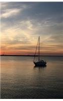 Sailing Boat at Sunset 200 Page Dot Grid Travel Journal