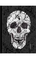 Journal: Funky Skull Theme Composition College Notebook for Every Teenager. Writing Paper Pad of 120 Pages, 8.5 by 11
