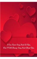 I Can Never Stay Mad at You, But I Will Always Stay Mad about You.