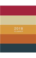 2018 Planner Hex Color Code: Weekly Monthly Planner Autumnal Cherry with To Do Lists