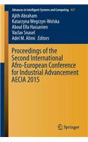 Proceedings of the Second International Afro-European Conference for Industrial Advancement Aecia 2015