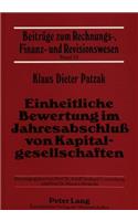 Einheitliche Bewertung im Jahresabschlu von Kapitalgesellschaften