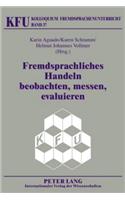 Fremdsprachliches Handeln Beobachten, Messen, Evaluieren