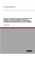 Vergleich motorischer Leistungen und anthropometrischer Parameter von Kindern in Agglomerationsräumen, städtischen und ländlichen Regionen