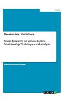 Music Research on various topics