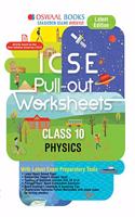 Oswaal ICSE Pullout Worksheet Class 10 Physics Book (For March 2020 Exam)