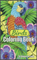 Birds Coloring Book 50 Unique Designs