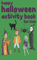 happy halloween activity book for kids